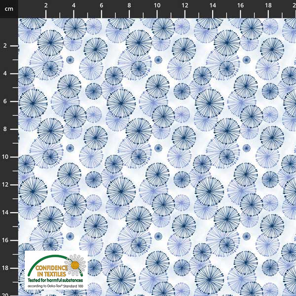 Geometric print on solid background - Variety of colors