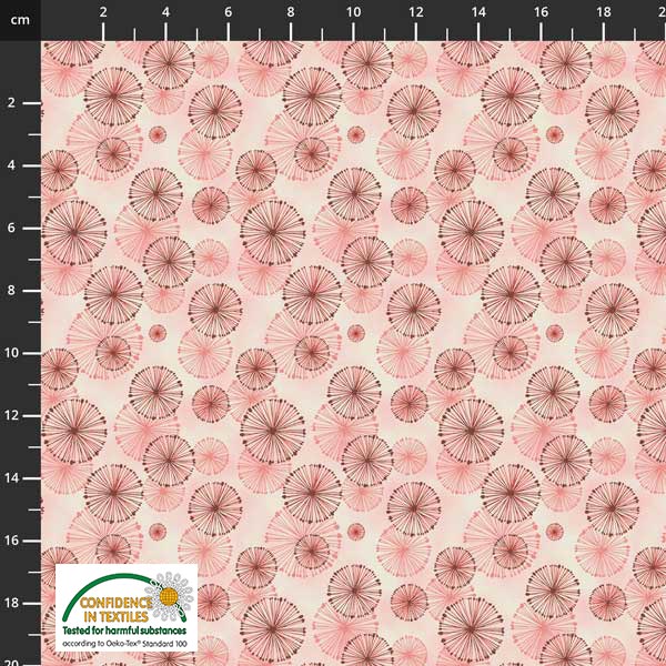 Geometric print on solid background - Variety of colors