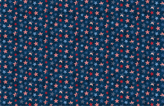 Red, White & Blue Stars